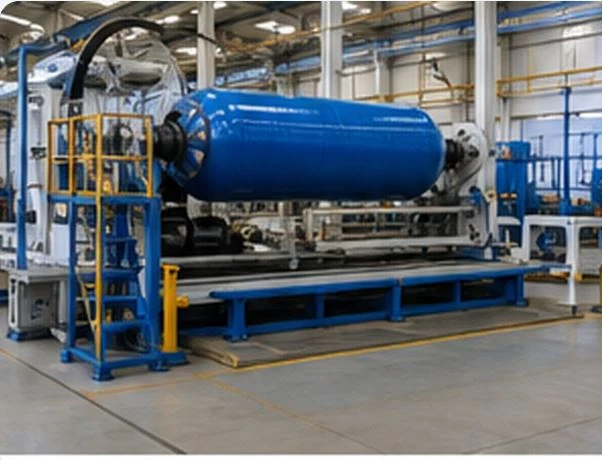 Composite pressure vessel manufacturing machine